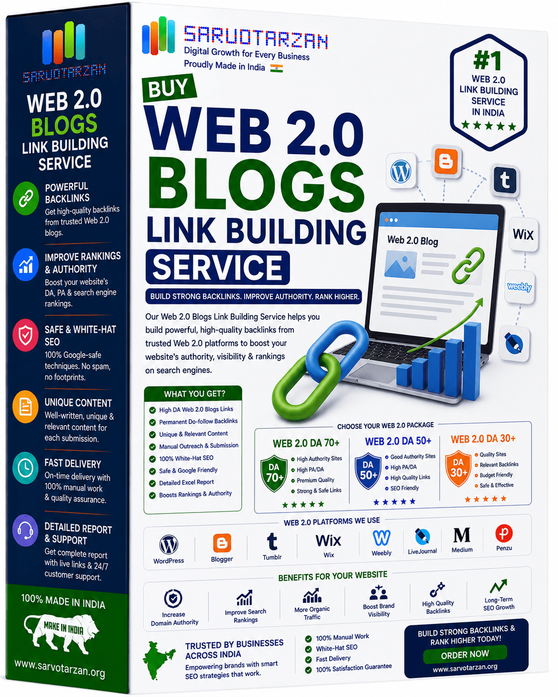 Buy PREMIUM Web 2.0 blogs Link Building Service